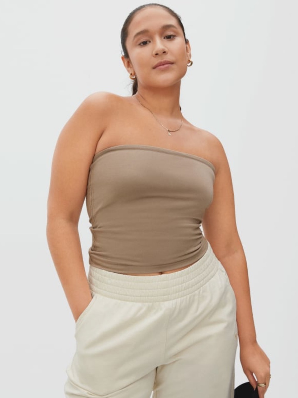 Everlane Strapless Tube Top with Shelf Bra - Medium